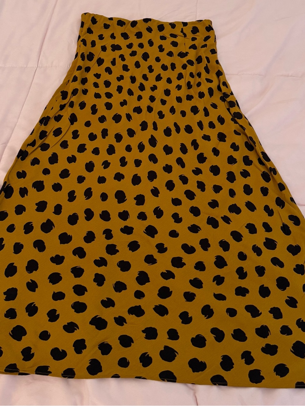 Madewell leopard Midi Slip Skirt in painted Spots, size 00 animal print preppy - Picture 13 of 13